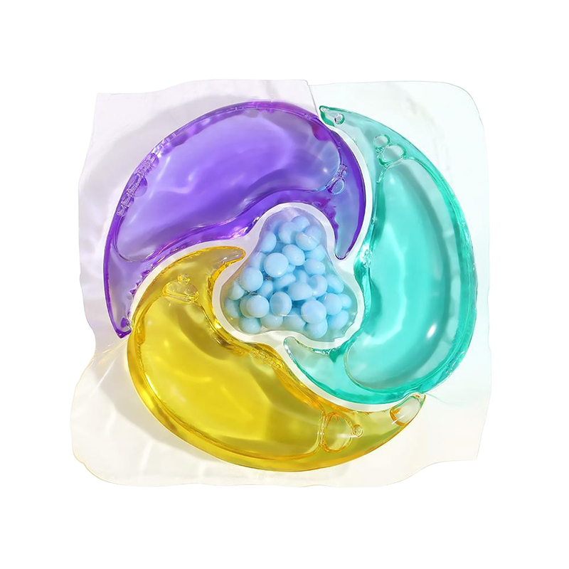 Multi chamber laundry pods
